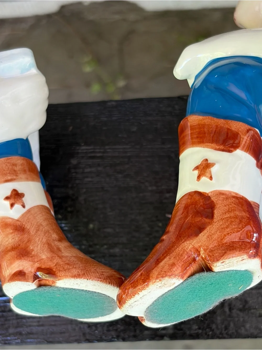 Vintage VANDOR Howdy Doody Bookends Rare A Piece of Americana Ceramic. Rare.